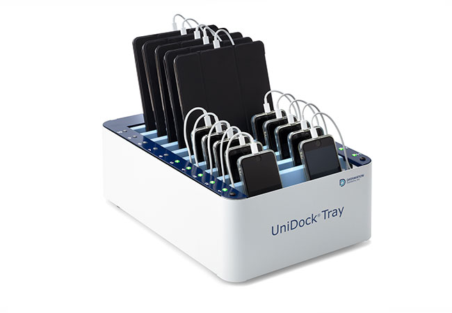 ILLTECx Unidock Tray für Tablet und Smartphoneverfügbarkeit in Healthcare Umgebungen